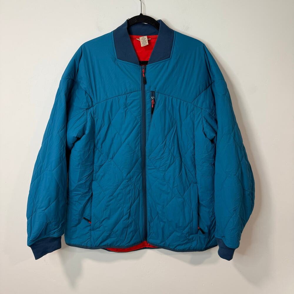 Duluth Trading Co Men's Agiloft Jacket 2.0 Blue Large‎ Insulated Bomber Stretch